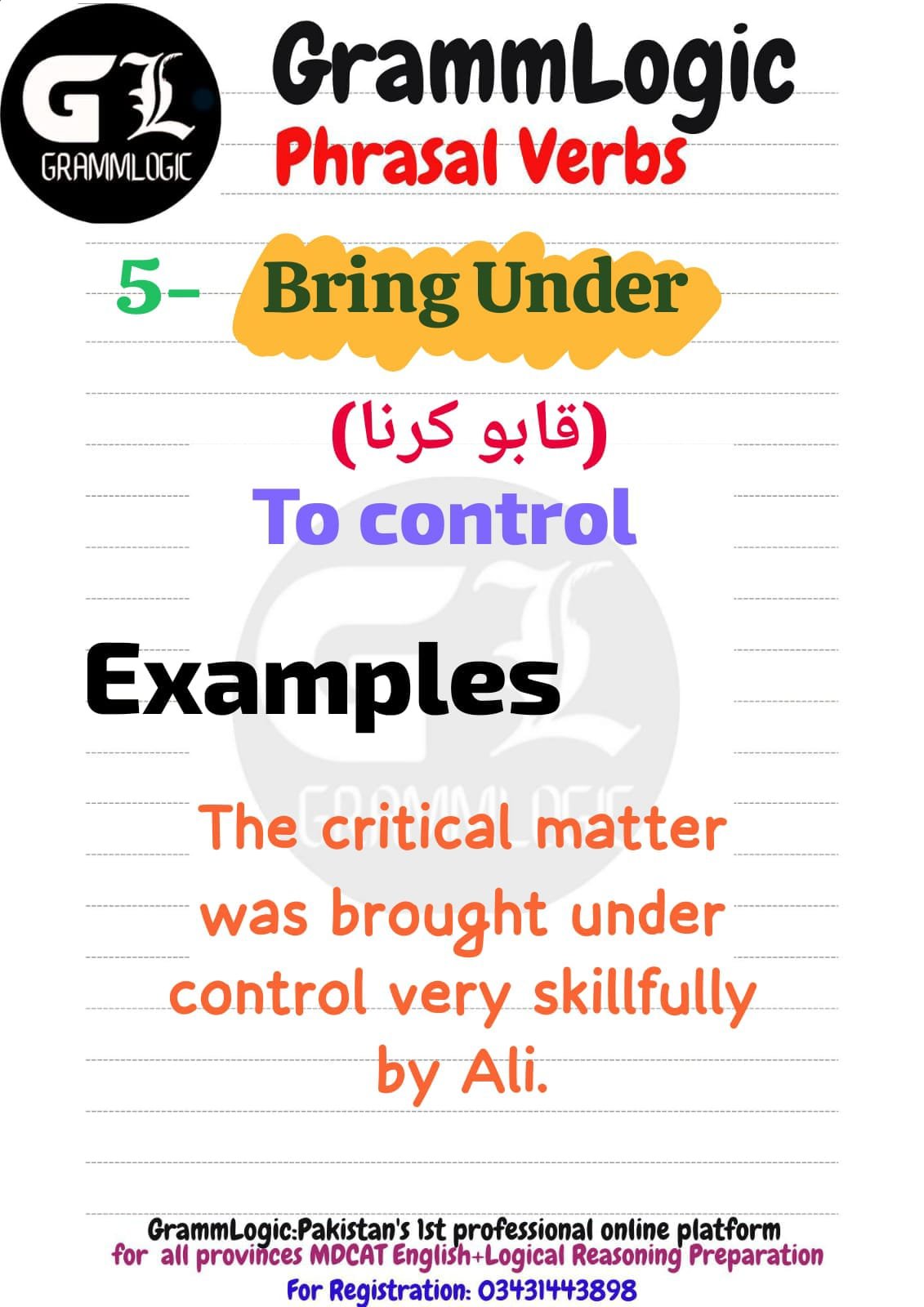 Bring Under